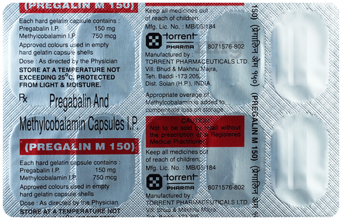 Pregalin M 150 Capsule image Pregalin M 150 Capsule image