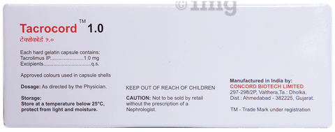 Tacrocord 1mg Capsule image