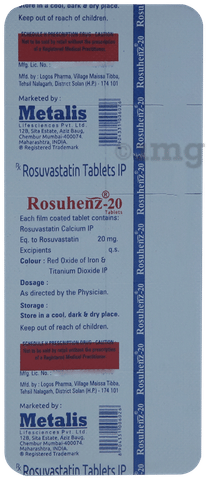 Rosuhenz 20mg Tablet image