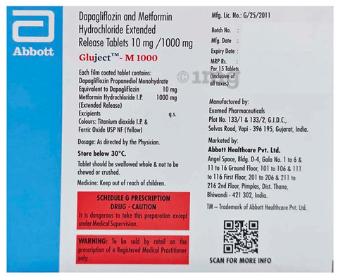Gluject-M 1000 Tablet ER image Gluject-M 1000 Tablet ER image