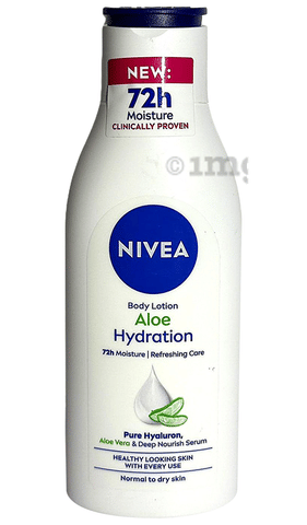 Nivea Aloe Hydration Body Lotion Normal to Dry Skin: Buy bottle of 120.0 ml  Lotion at best price in India | 1mg
