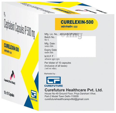 Curelexin 500 Capsule image