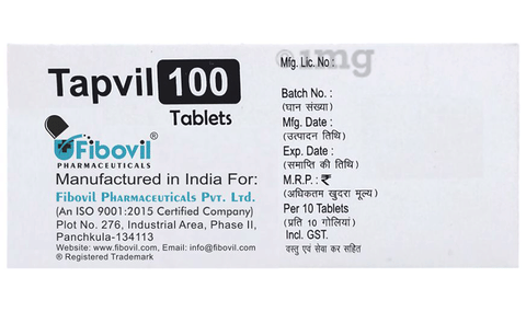 Tapvil 1000mg Tablet image Tapvil 1000mg Tablet image