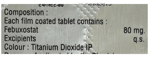 Tefostat 80mg Tablet image Tefostat 80mg Tablet image