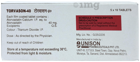 Torvason 40 Tablet image