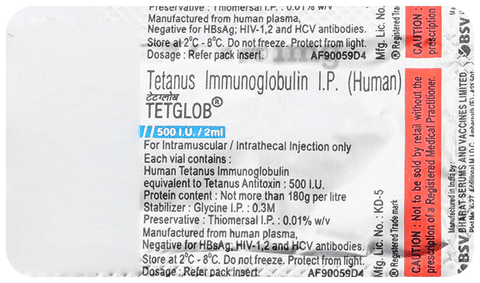 Tetglob 250IU/ml Injection image