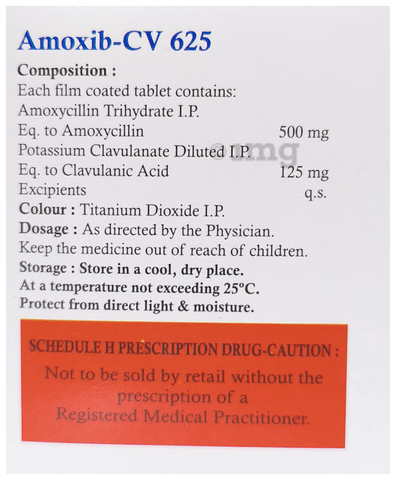 Amoxib-CV 625 Tablet image Amoxib-CV 625 Tablet image