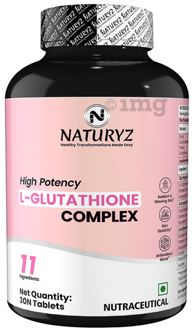 Naturyz L-Glutathione Complex with Skin Peptide For Radiant Glowing & Elastic Skin Tablet: Buy bottle of 30.0 tablets at best price in India