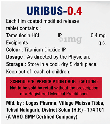 Uribus 0.4 Tablet MR image Uribus 0.4 Tablet MR image