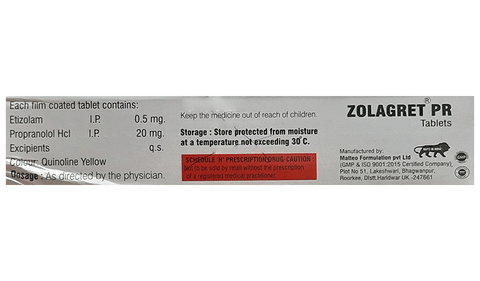 Zolagret PR Tablet image Zolagret PR Tablet image