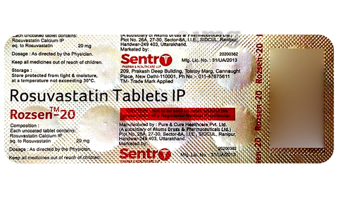 Rozsen 20 Tablet image Rozsen 20 Tablet image