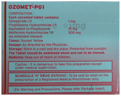 Ozomet-PG 1 Tablet image