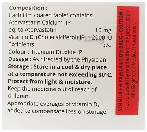 Tablet Atorvastat 10D image