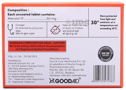 Ateaid 50 Tablet image Ateaid 50 Tablet image