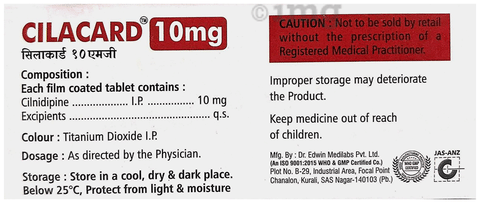 Cilacard 10mg Tablet image Cilacard 10mg Tablet image