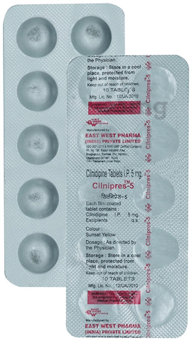 Cilnipres 5mg Tablet image Cilnipres 5mg Tablet image