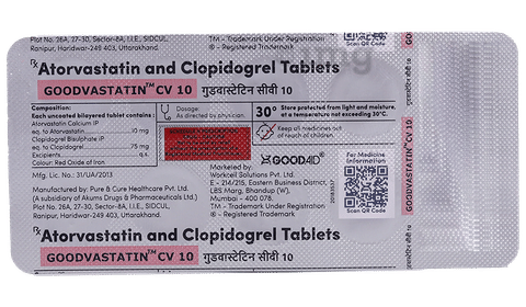 Goodvastatin CV 10 Tablet image