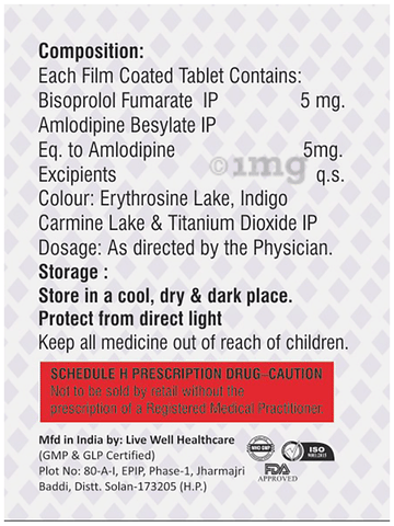Bisomet-AM 5 Tablet image Bisomet-AM 5 Tablet image