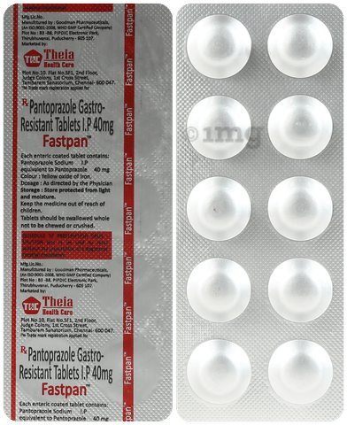 Fastpan 40mg Tablet image