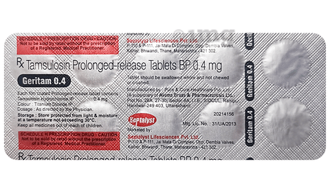 Geritam 0.4 Tablet PR image Geritam 0.4 Tablet PR image