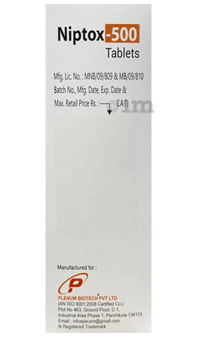 Niptox 500 Tablet image Niptox 500 Tablet image