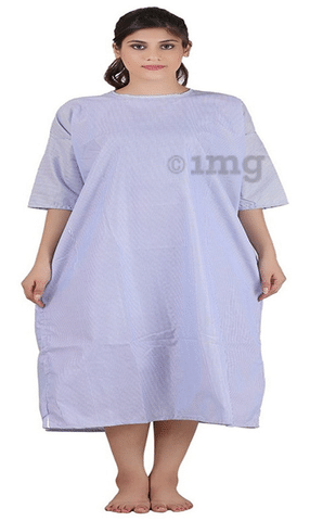 Blue Cotton Hospital Nursing Dress in Bangalore at best price by