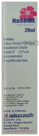 Nasome Saline Nasal Drops