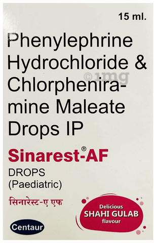 Sinarest AF Paediatric Drops Delicious Shahi Gulab