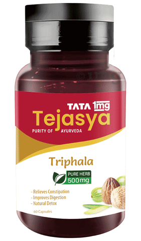 Tata 1mg Tejasya Triphala Capsule 500mg: Buy bottle of 60.0 capsules at  best price in India