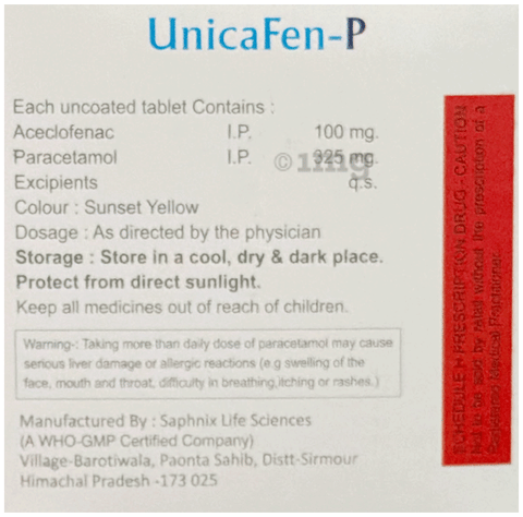UnicaFen-P Tablet image