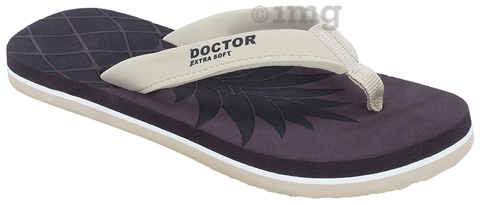 Doctor Extra Soft D 5 Women s Slippers with Bounce Back Technology Orthopaedic and Diabetic Brown 6