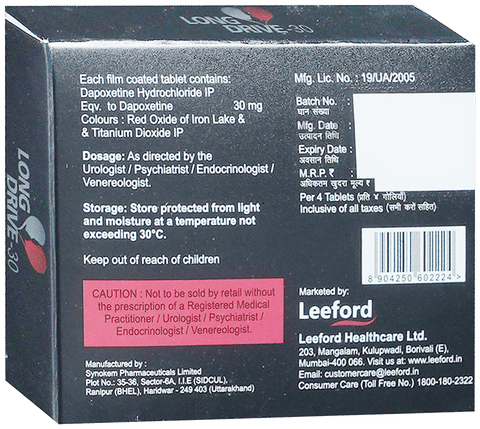 Long Drive 30mg Tablet image