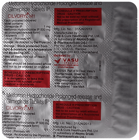 Cilvoryl M 1 Tablet PR image