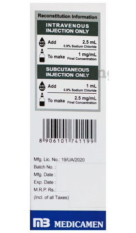 Borzomed 2.5mg Injection image