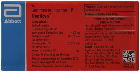 Genticyn 60mg Injection image Genticyn 60mg Injection image