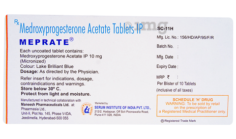 Meprate 10mg Tablet image