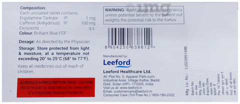 Migrafen Tablet image Migrafen Tablet image