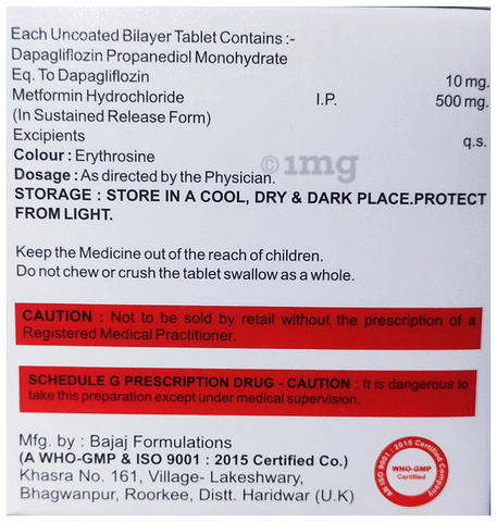 Dapflozin-M 10/500 Tablet SR