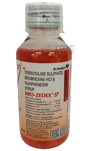 Bro-Zedex SF Syrup Sugar Free: View Uses, Side Effects