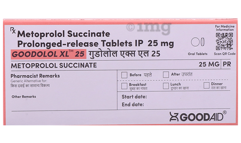 Goodolol XL 25 Tablet PR image Goodolol XL 25 Tablet PR image