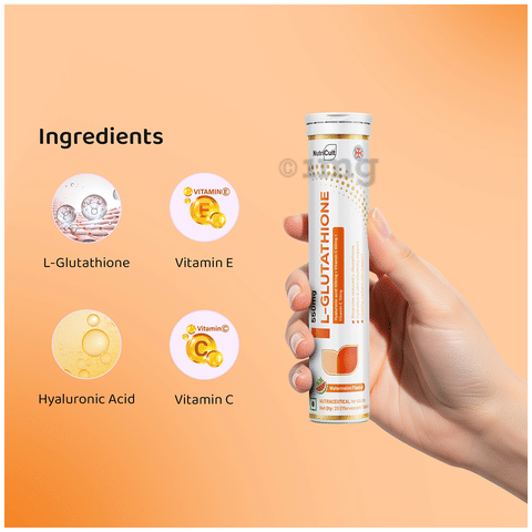NutriCult L-Glutathione Effervescent Tablet Watermelon: Buy bottle of 20.0 Effervescent Tablet at best price in India
