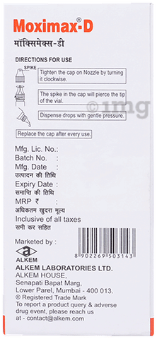 Moximax D Eye Drop image