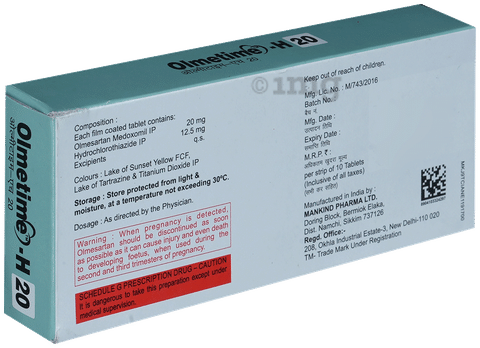 Olmetime-H 20 Tablet