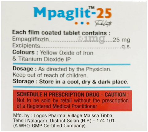 Mpaglit 25 Tablet image