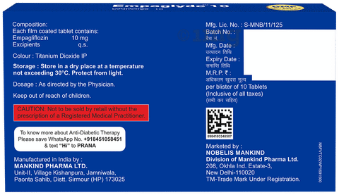 Empaglyde 10 Tablet image Empaglyde 10 Tablet image