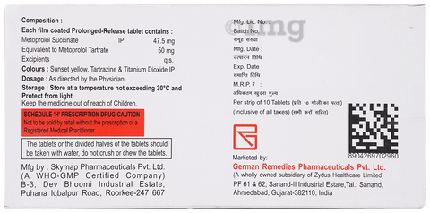 Metol XL 50 tablet