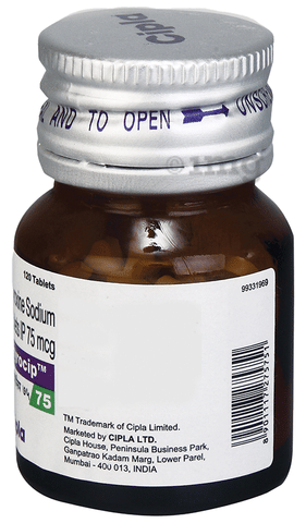 Thyrocip 75mcg Tablet image