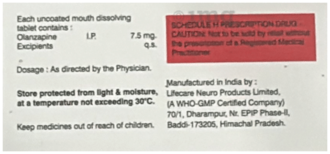 OlanzaLive 7.5 Tablet MD image OlanzaLive 7.5 Tablet MD image