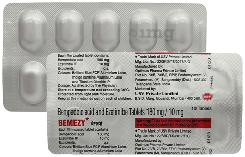 bemEZY 180mg/10mg Tablet image bemEZY 180mg/10mg Tablet image