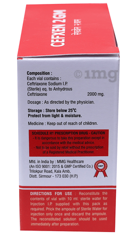 Cefxen 2 GM Injection image Cefxen 2 GM Injection image